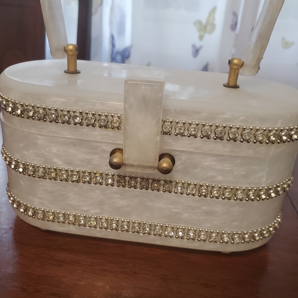 Gilli Original Rhinestone Lucite Purse - Picture 2 of 13